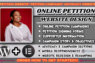 petition website, online petition website, petition campaign website, advocacy