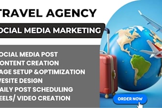 be your travel agency social media manager for tour and tourism bookings