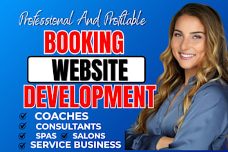 build booking website for coaches, consultants, saloons, spas, service business