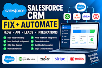 automate salesforce crm quickbooks fix salesforce flow zapier twilio api leads