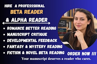be your beta reader, manuscript critique, novel and fiction beta reading