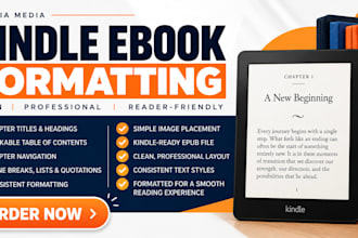 format your manuscript into a professional kindle ebook