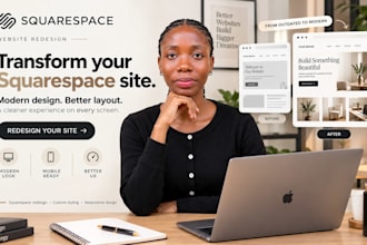 redesign and modernize your squarespace website