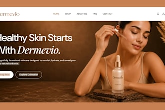 design skincare shopify store skincare website beauty shopify store beauty store
