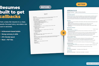 rewrite your resume, cover letter and linkedin profile