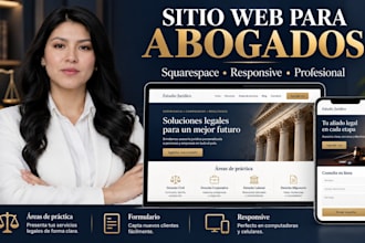 disenar sitio web responsive para abogados y bufetes en squarespace