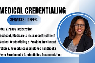 do medical credentialing, provider and medical enrollment, medicaid, caqh, pecos