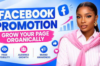 do facebook promotion, marketing and organic page growth services