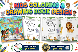 design kids coloring book pages