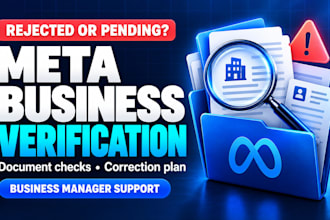fix rejected meta business verification and business manager setup issues