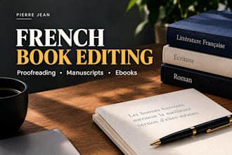 proofread and edit your french book or manuscript