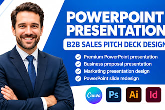 design powerpoint presentation b2b sales deck premium investor pitch deck design