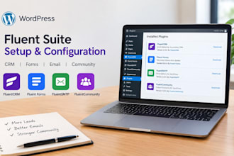 setup fluentcrm fluent forms fluent smpt fluent community and fluent crm