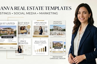 create canva real estate marketing templates for listings and social media
