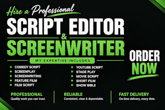 format, edit, proofread, and polish your screenplay in final draft