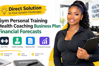 write a gym personal training health coaching business plan financial forecasts