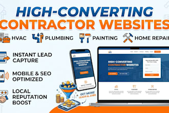 house painting leads, home repair, hvac, construction plumbing website