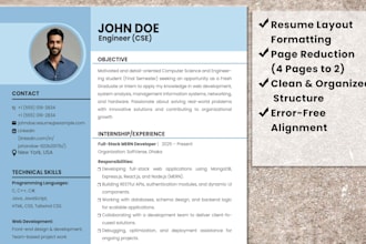 format, clean, and redesign your resume or CV