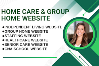 design website for senior care, homecare, assisted living and independent living