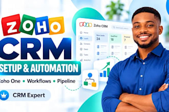 zoho crm setup, zoho one zoho campaign zoho form zoho desk as zoho expert