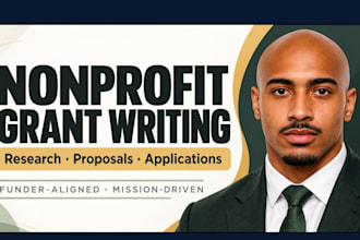 write nonprofit grant proposals and research funding opportunities