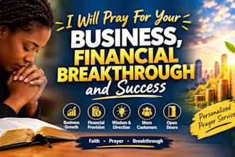 pray for your business, financial breakthrough and success