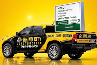 design custom vehicle wraps for cars, vans, trucks, trailers and food trucks