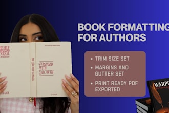 do ingramspark book formatting, trim size, margins and print ready PDF for KDP