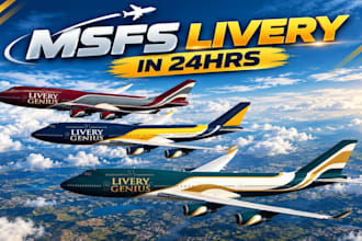 create msfs livery for msfs 2020, msfs 2024, xplane aircraft livery