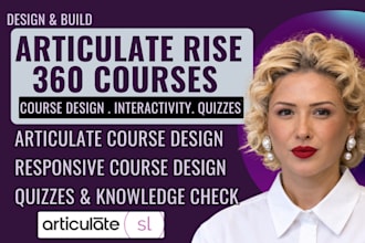 create interactive course using articulate 360, adobe captivate, storyline 360