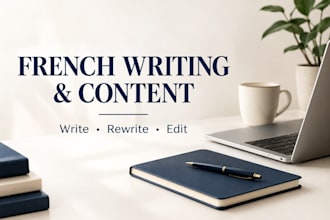 write, rewrite and edit your french content professionally