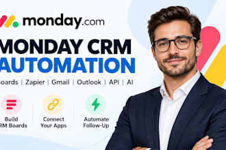 monday boards crm monday automation monday zapier monday gmail outlook api ai
