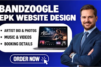 create a professional bandzoogle epk website for your music career