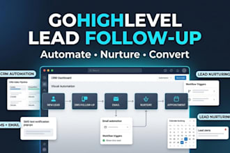 build gohighlevel lead follow up automation and CRM workflow