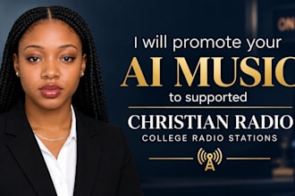 promote your ai music to supported christian radio, college radio stations
