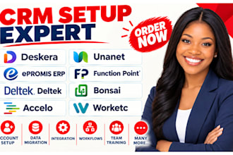 setup deskera unanet epromis erp deltek accelo function point bonsai worketc