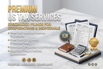 prepare individual tax returns form 1040 and quarterly estimated taxes