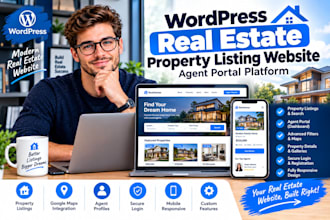 build wordpress real estate property listing website agent portal platform idx