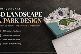 design 3d urban parks and landscape masterplans
