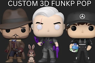 create high quality funko pop toy figure vinyl 3d models funko pop designs