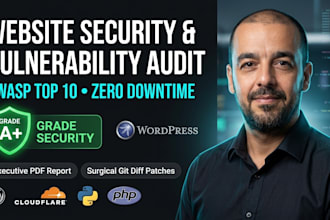 audit website security and fix vulnerabilities