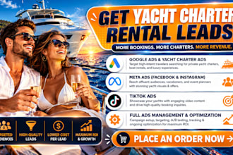 yacht charter rental leads boat rental ads underwater boat detailing google ads