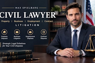 be your civil lawyer for property, business, and employment lawsuits litigation