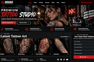 build wordpress tattoo artist website with portfolio gallery and online booking