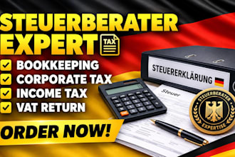 do german bookkeeping corporate tax return income tax steuerberater vat return