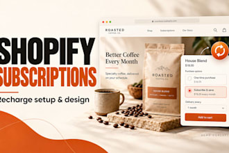 set up recharge subscriptions and design your shopify product page