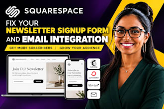 setup squarespace newsletter signup form and mailchimp integration