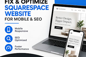 fix and optimize your squarespace website for mobile and SEO
