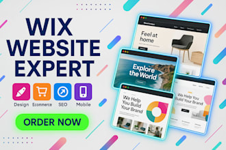 do wix ecommerce website, wix website redesign, website development
