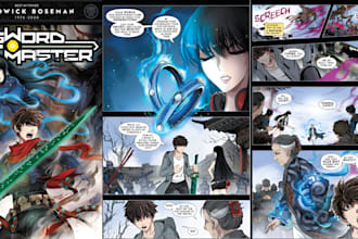 do webtoon comic book illustration anime manga light novel cover graphic novel